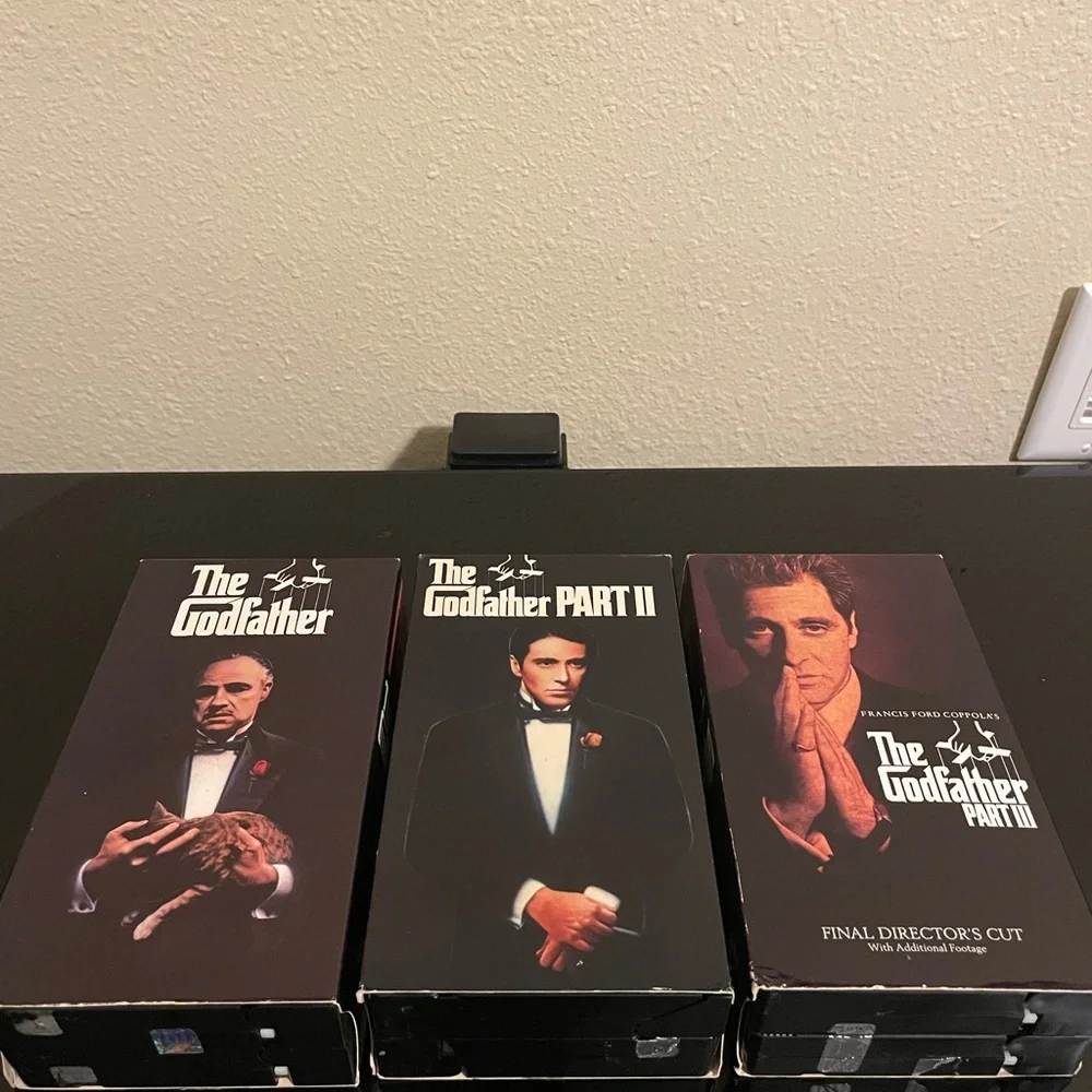 The Godfather Trilogy VHS Set